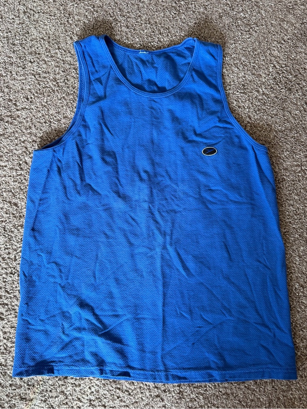 2000s Y2K Blue Speedo Tank Top